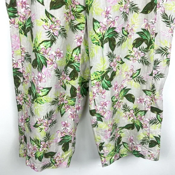 J. Jill Love Linen Orchid Cropped Pants - Picture 4 of 15